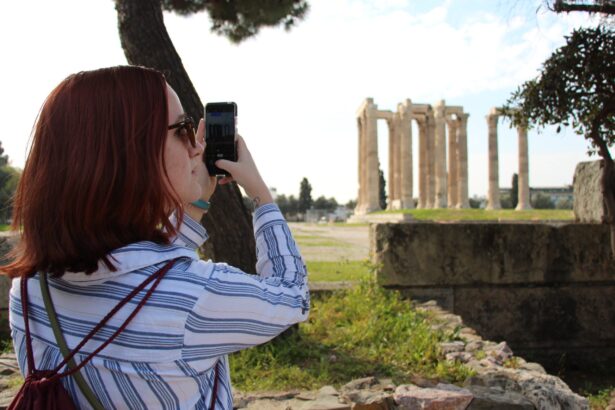 A student at the Athens Sophomore Expedition