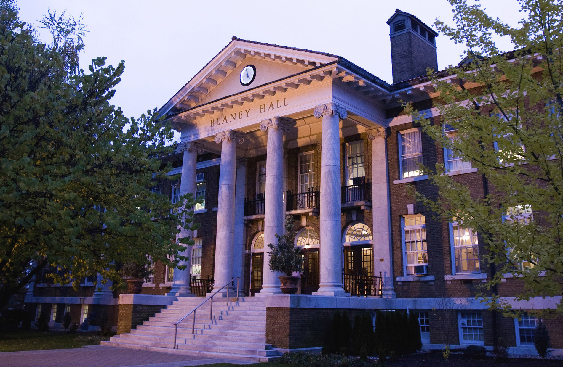 Blaney Hall on the Cedar Crest College Campus at Sunset