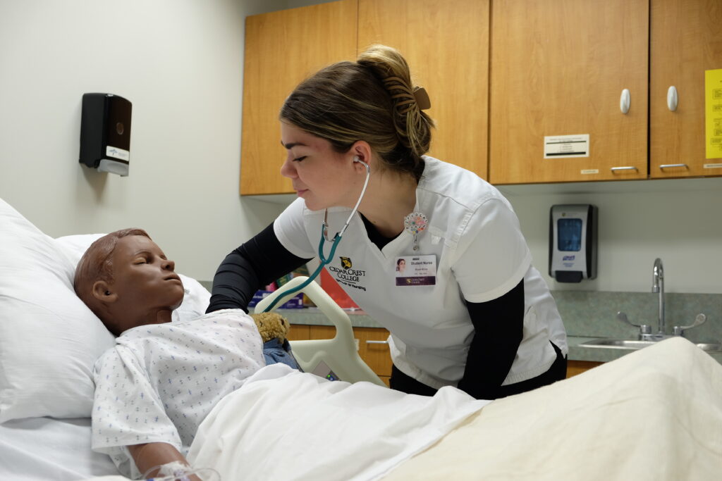 Students in the ABSN program working