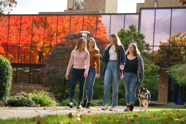 Four Students on Campus
