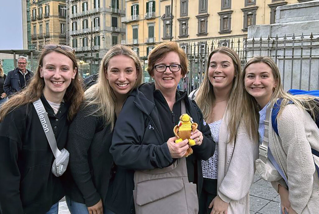 President Meade and Cedar Crest students on the Sophomore Expedition in Dublin