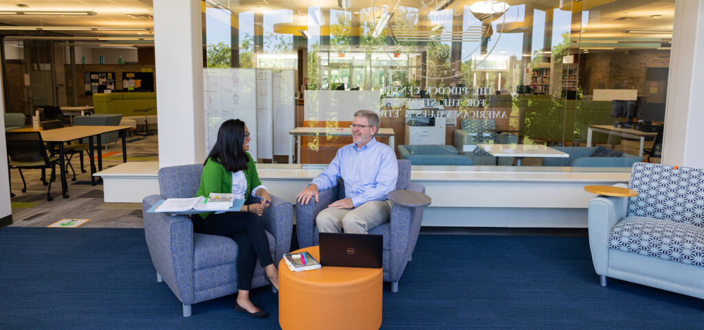 Adult Students in the Library