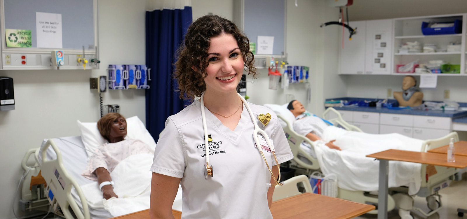 Nursing Student in the Lab
