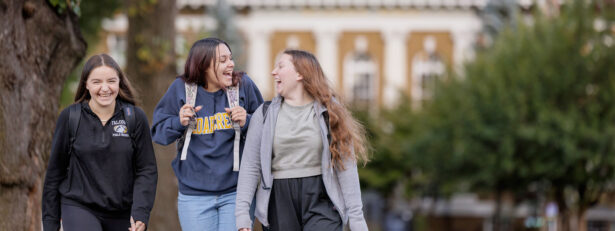 Students in Front of Blaney Hall