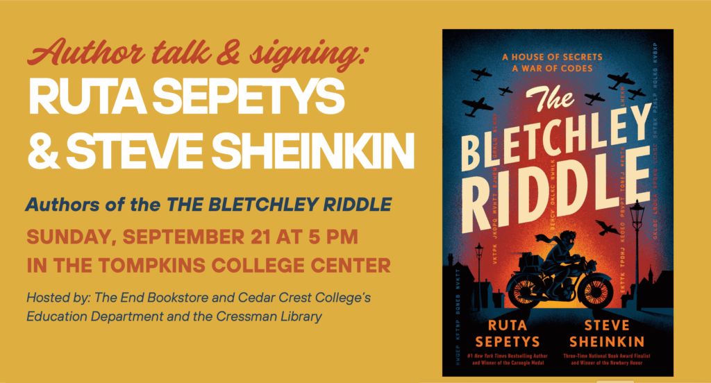 Author Talk and Signing with Ruta Sepetys and Steve Sheinkin: The Bletchley Riddle Image