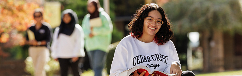 Cedar Crest Student in the Fall